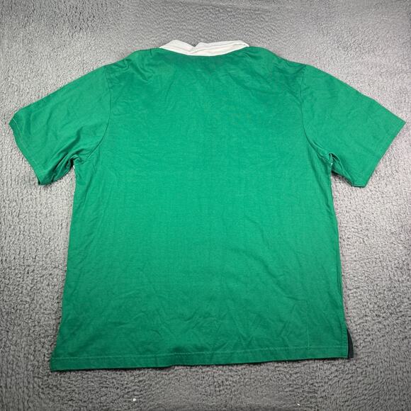 Vintage Lansdowne Ireland Rugby Polo Shirt Mens 3XL Green White Soccer 90s NEW - Picture 6 of 10
